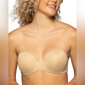 Vanity Fair Women's Gel Touch Padded Strapless Push Up Bra